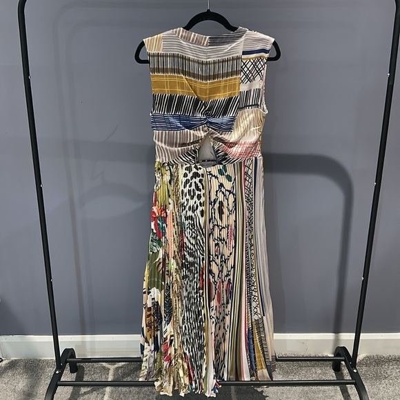 Multicolor Patterned Women's Dress - Picture 3 of 5